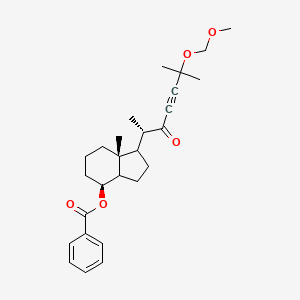 (4s,7Ar)-1-[(2S)-6-(methoxymethoxy)-6-methyl-3-oxohept-4-yn-2-yl]-7a-methyl-octahydro-1H-inden-4-yl benzoate