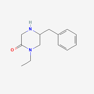 5-benzyl-1-ethylpiperazin-2-one