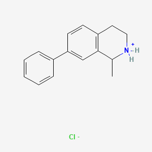 molecular formula C16H18ClN B13747305 1-Methyl-7-phenyl-1,2,3,4-tetrahydroisoquinoline hydrochloride CAS No. 24464-14-0