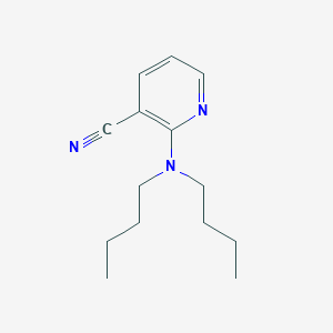 molecular formula C14H21N3 B13747377 2-(Dibutylamino)pyridine-3-carbonitrile 