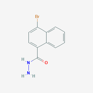 molecular formula C11H9BrN2O B1374738 4-溴萘-1-甲酰肼 CAS No. 1260758-39-1