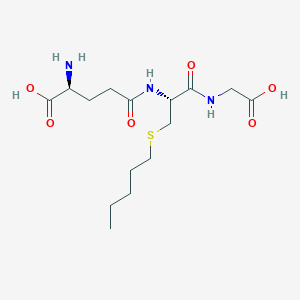 molecular formula C15H27N3O6S B13747411 s-Pentylglutathione CAS No. 24425-55-6