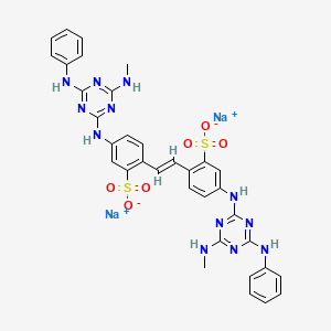 molecular formula C34H30N12Na2O6S2 B13747494 Fluorescent brightener 205 CAS No. 31900-04-6