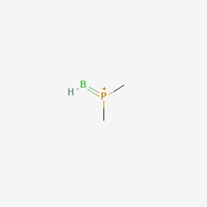 molecular formula C2H7BP+ B13747498 Boranylidene(dimethyl)phosphanium CAS No. 4268-35-3