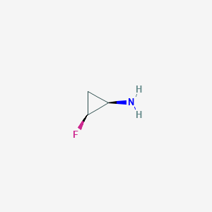 molecular formula C3H6FN B137475 (1R,2S)-2-氟环丙胺 CAS No. 143062-83-3