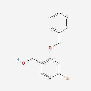 molecular formula C14H13BrO2 B1374753 [2-(Benzyloxy)-4-bromophenyl]methanol CAS No. 1094474-98-2