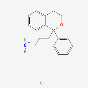 1-Isochromanpropylamine, N-methyl-1-phenyl-, hydrochloride