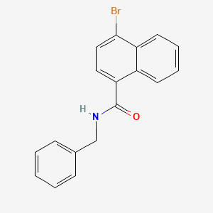 molecular formula C18H14BrNO B1374757 N-Benzyl-4-bromonaphthalene-1-carboxamide CAS No. 1375068-64-6