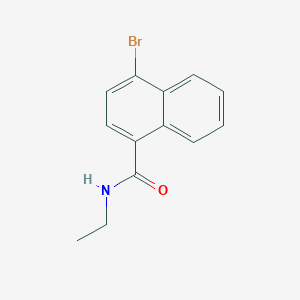 molecular formula C13H12BrNO B1374760 4-Bromo-N-ethylnaphthalene-1-carboxamide CAS No. 1381944-59-7