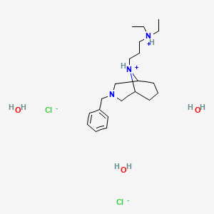 3-Benzyl-9-(3-(diethylamino)propyl)-3,9-diazabicyclo(3.3.1)nonane hydrochloride hydrate