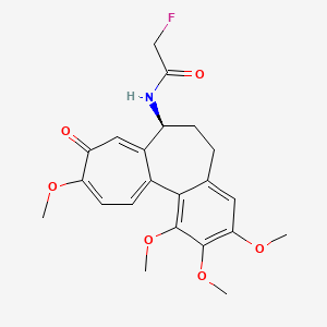 molecular formula C22H24FNO6 B13747612 Colchicine, 17-fluoro- CAS No. 26195-68-6