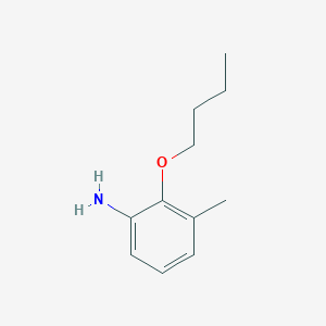 molecular formula C11H17NO B1374763 2-丁氧基-3-甲基苯胺 CAS No. 1375068-69-1