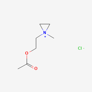 1-(2-(Acetyloxy)ethyl)-1-methylaziridinium chloride