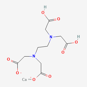 molecular formula C10H14CaN2O8 B13747645 Calcium 2,2'-({2-[bis(carboxymethyl)amino]ethyl}azanediyl)diacetate CAS No. 12247-12-0