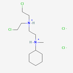 Ethylenediamine, N,N-bis(2-chloroethyl)-N'-cyclohexyl-N'-methyl-, dihydrochloride