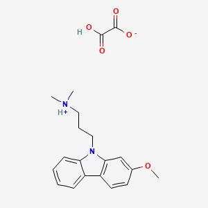 molecular formula C20H24N2O5 B13747691 Carbazole, 9-(3-dimethylaminopropyl)-2-methoxy-, oxalate CAS No. 41734-80-9