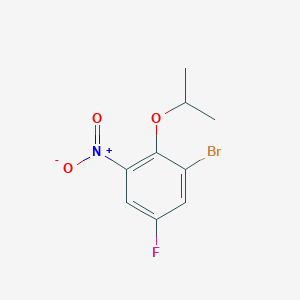 molecular formula C9H9BrFNO3 B1374770 1-Bromo-5-fluoro-2-isopropoxy-3-nitrobenzene CAS No. 1375068-62-4