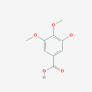 molecular formula C9H9O5- B13747715 5-Carboxy-2,3-dimethoxyphenolate 