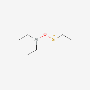 molecular formula C7H18AlOSi B13747720 Diethyl(ethylmethylsilanolato)aluminium CAS No. 24989-85-3