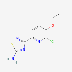 3-(6-Chloro-5-ethoxypyridin-2-yl)-1,2,4-thiadiazol-5-amine