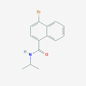 molecular formula C14H14BrNO B1374775 4-溴-N-异丙基萘-1-甲酰胺 CAS No. 1381944-77-9