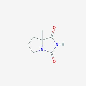 molecular formula C7H10N2O2 B13747753 7A-methyltetrahydro-1H-pyrrolo[1,2-c]imidazole-1,3(2H)-dione 