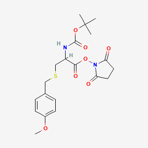 molecular formula C20H26N2O7S B13747767 Boc-Cys(Mob)-OSu 