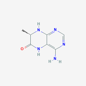 molecular formula C7H9N5O B13747770 (7S)-4-Amino-7-methyl-7,8-dihydropteridin-6(5H)-one CAS No. 364039-67-8