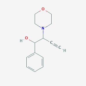 molecular formula C14H17NO2 B13747774 2-Morpholin-4-yl-1-phenylbut-3-yn-1-ol CAS No. 36610-94-3