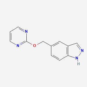 5-{[(Pyrimidin-2-yl)oxy]methyl}-1H-indazole