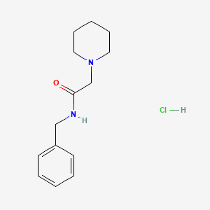 Acetamide, N-benzyl-2-piperidino-, hydrochloride