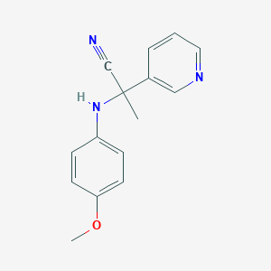 2-(4-Methoxyphenylamino)-2-(pyridin-3-yl)propanenitrile