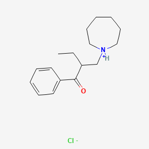 2-((Hexahydro-1H-azepin-1-yl)methyl)butyrophenone hydrochloride