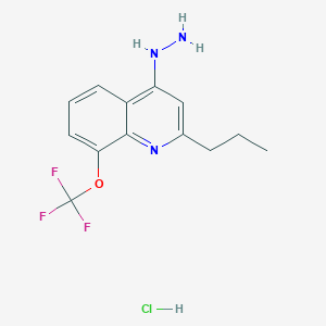 4-Hydrazino-2-propyl-8-trifluoromethoxyquinoline Hydrochloride