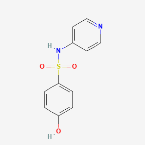 molecular formula C11H10N2O3S B13747860 4-Hydroxy-N-(pyridin-4-yl)benzene-1-sulfonamide CAS No. 1152522-79-6