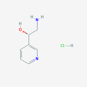 molecular formula C7H11ClN2O B1374787 (S)-2-Amino-1-(pyridin-3-yl)ethanol hydrochloride CAS No. 1416354-93-2