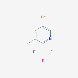 molecular formula C7H5BrF3N B1374791 5-Bromo-3-methyl-2-(trifluoromethyl)pyridine CAS No. 1010422-52-2