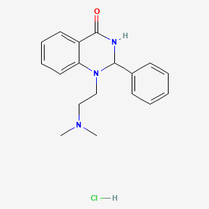 2,3-Dihydro-1-(2-(dimethylamino)ethyl)-2-phenyl-4(1H)-quinazolinone hydrochloride