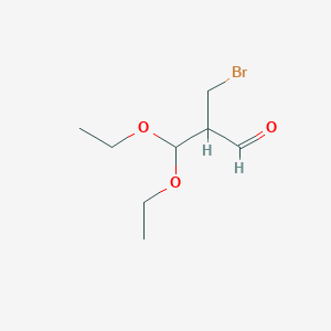 B1374795 2-(Bromomethyl)-3,3-diethoxypropanal CAS No. 59067-07-1