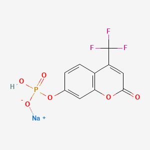 Sodium;[2-oxo-4-(trifluoromethyl)chromen-7-yl] hydrogen phosphate