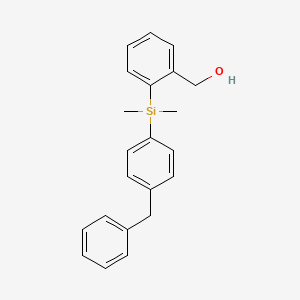 molecular formula C22H24OSi B1374805 {2-[(4-苄基苯基)二甲基硅基]苯基}甲醇 CAS No. 1398044-23-9