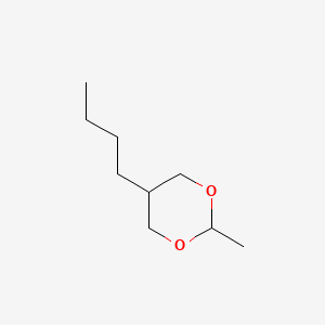 molecular formula C9H18O2 B13748057 cis-2-Methyl-butyl-1,3-dioxane CAS No. 39087-22-4