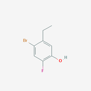 molecular formula C8H8BrFO B1374807 4-Bromo-5-ethyl-2-fluorophenol CAS No. 1421503-38-9