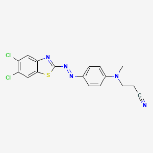 3-((4-((5,6-Dichlorobenzothiazol-2-yl)azo)phenyl)methylamino)propiononitrile