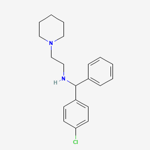 1-(2-(alpha-(p-Chlorophenyl)benzylamino)ethyl)piperidine