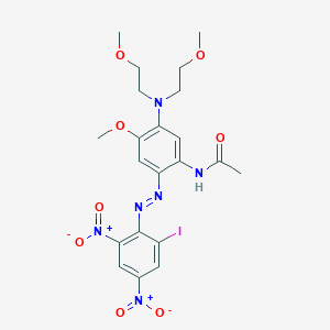 Acetamide,N-[5-[bis(2-methoxyethyl)amino]-2-[2-(2-iodo-4,6-dinitrophenyl)diazenyl]-4-methoxyphenyl]-