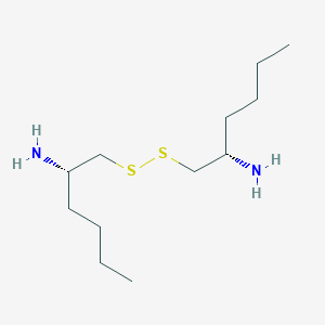 B137482 1-(2-Aminohexyldisulfanyl)hexan-2-amine CAS No. 141364-75-2