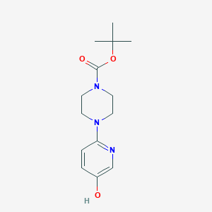 molecular formula C14H21N3O3 B1374820 4-(5-hydroxypyridin-2-yl)pipérazine-1-carboxylate de tert-butyle CAS No. 1211542-18-5