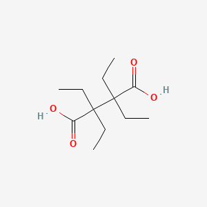 molecular formula C12H22O4 B13748221 Tetraethylbutanedioic acid CAS No. 4111-60-8