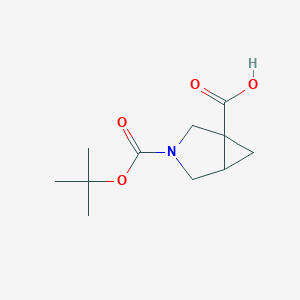 molecular formula C11H17NO4 B1374823 Ácido 3-Boc-3-azabiciclo[3.1.0]hexano-1-carboxílico CAS No. 1363381-55-8